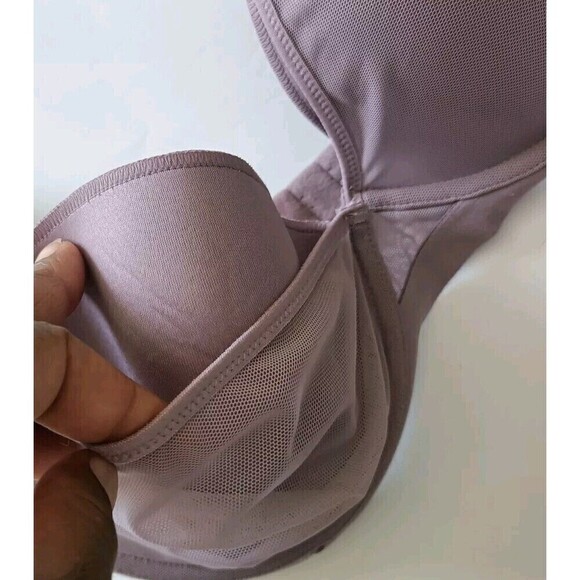 Maidenform Bra Size 40C Purple Mesh Overlay Band SN9300 Lightweight Semi Sheer - Picture 9 of 10
